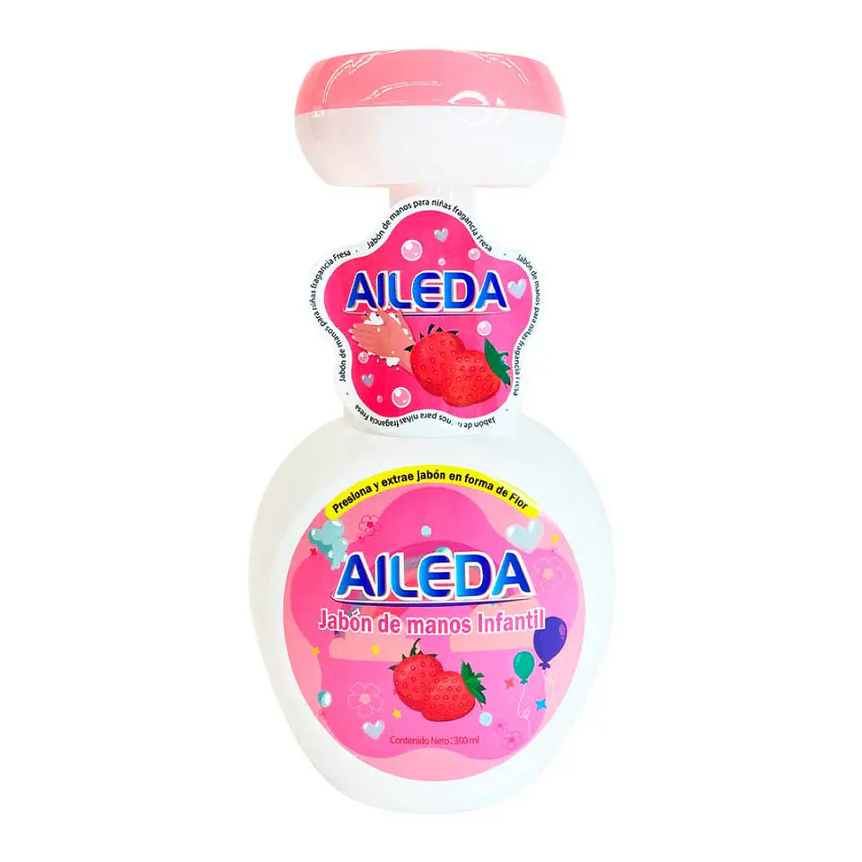 Jabón espuma con dispensador Fresa 300 ml 1