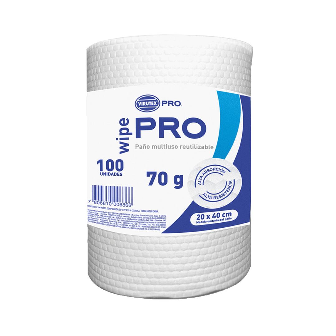 Paños de limpieza reutilizable 20x40 cm (100 hojas) 1