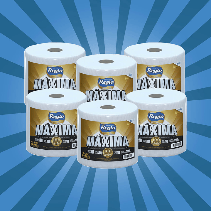 PACK Toalla de papel Máxima 100 m doble hoja [6 unidades] 1