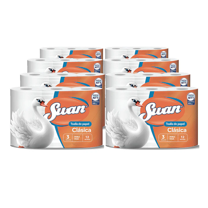 Bolsón toalla de papel 12 m doble hoja (24 rollos) 1