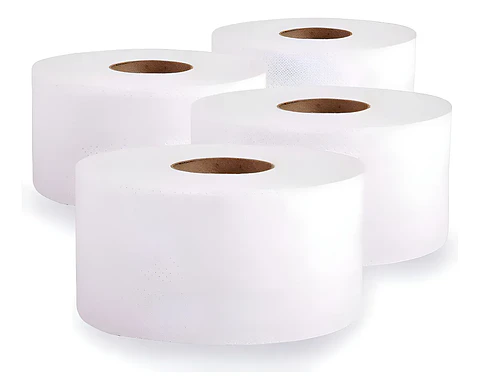 Papel higiénico 500 m hoja simple (4 rollos)