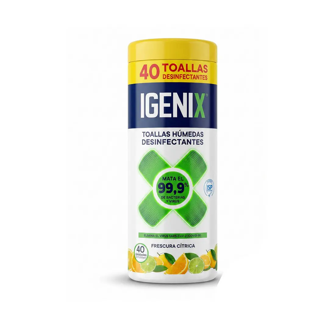 Paños húmedos desinfectantes 40 un. 1