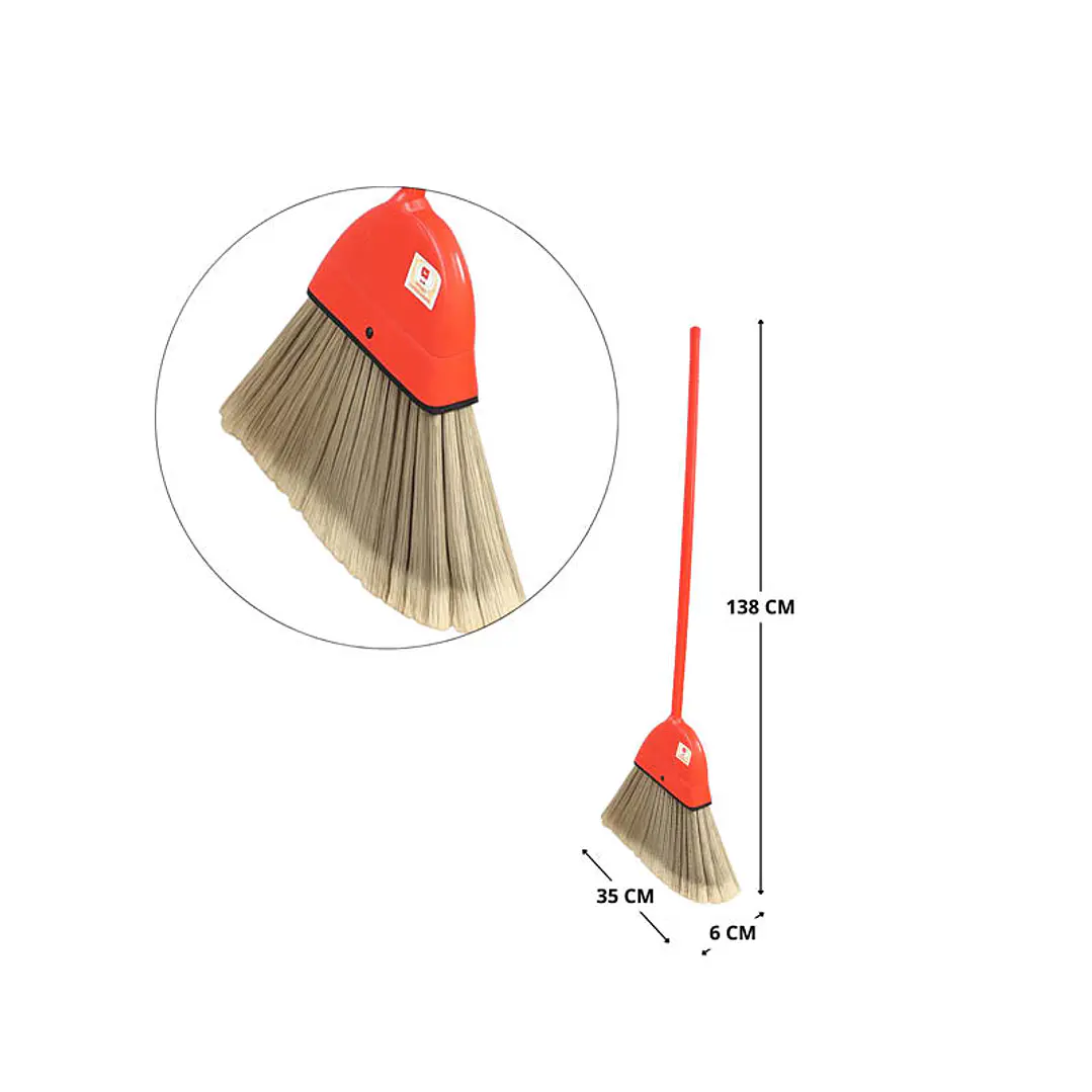 Escoba roja fibra larga 2
