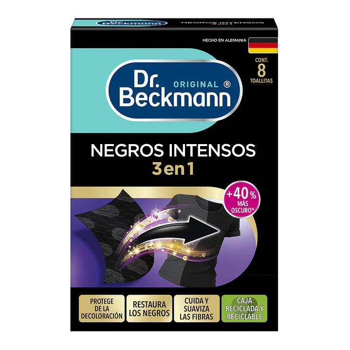 Renovador de ropa negra Negros Intensos (8 unidades) 1