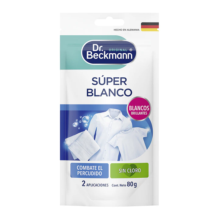 Blanqueador de ropa Súper Blanco 80g 1