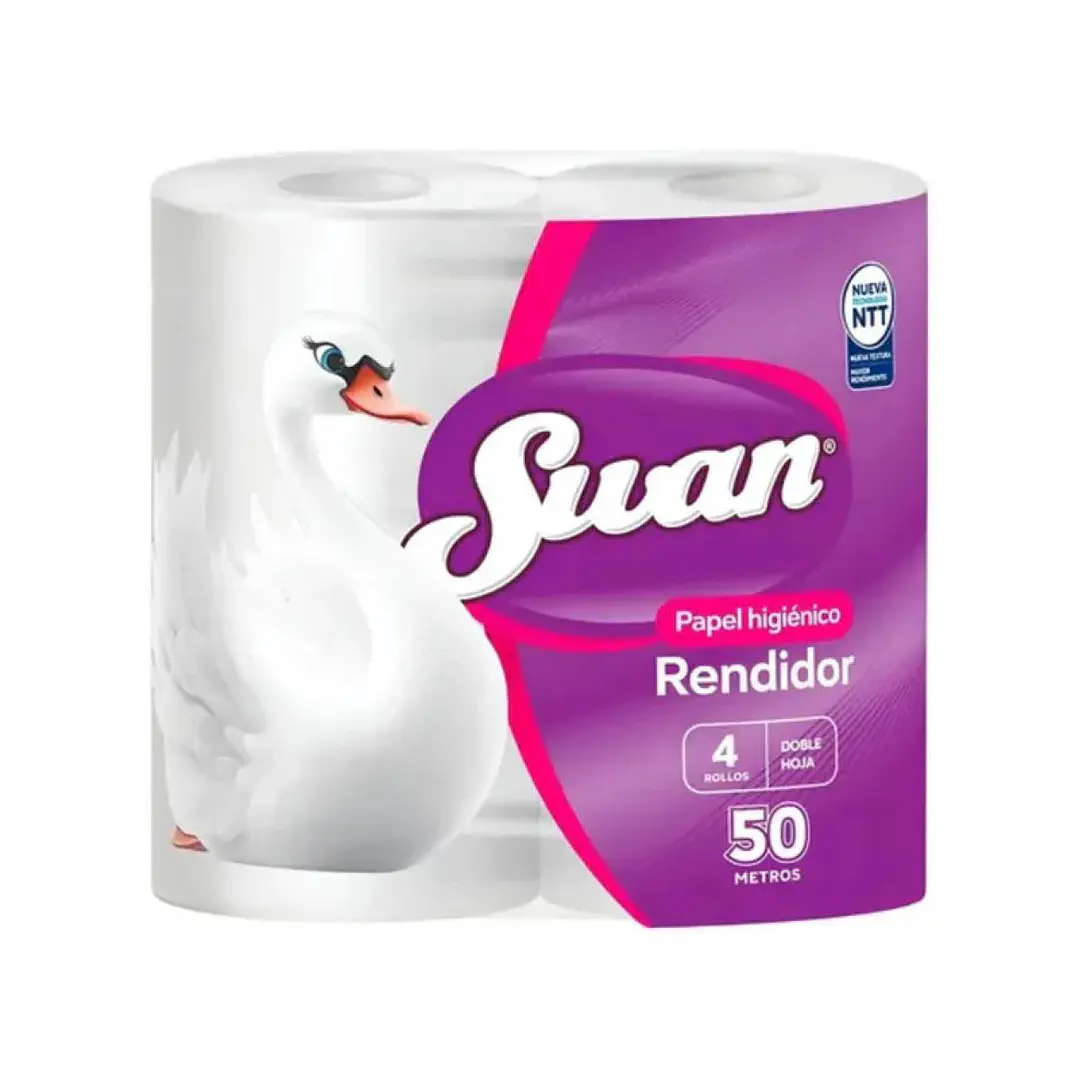 Bolsón papel higiénico Rendidor 50 m doble hoja (32 rollos) 2