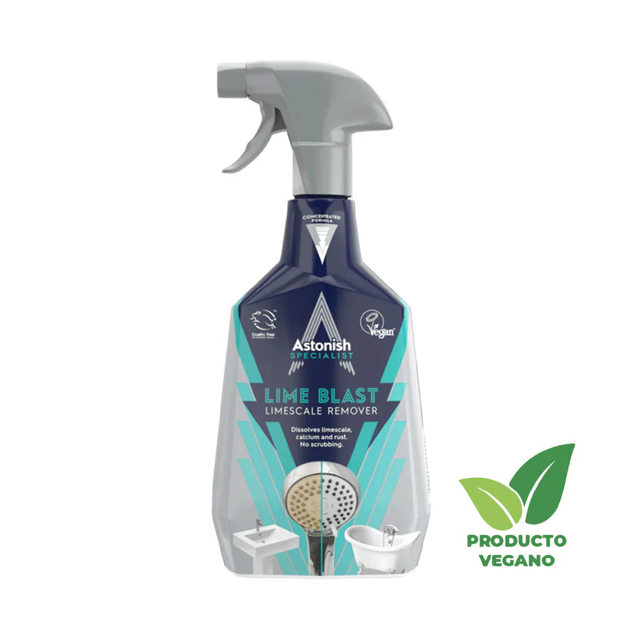 Eliminador Especialista de Cal y Sarro 750 ml Astonish - 🌱 🇬🇧 Producto Vegano del Reino Unido