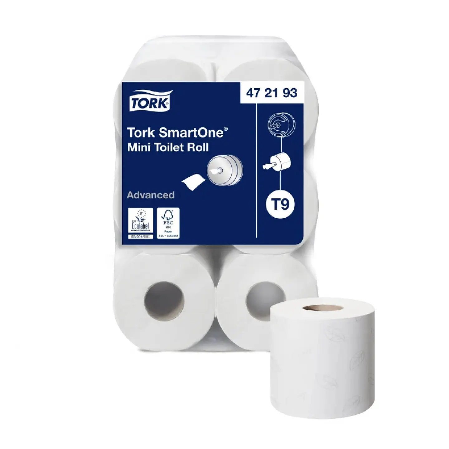 Papel higiénico SmartOne Mini Toilet Roll doble hoja (12 rollos) 2