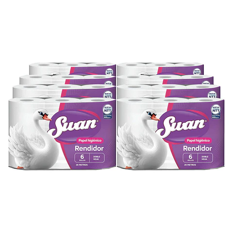 Bolsón papel higiénico Swan 20 m doble hoja (48 rollos)