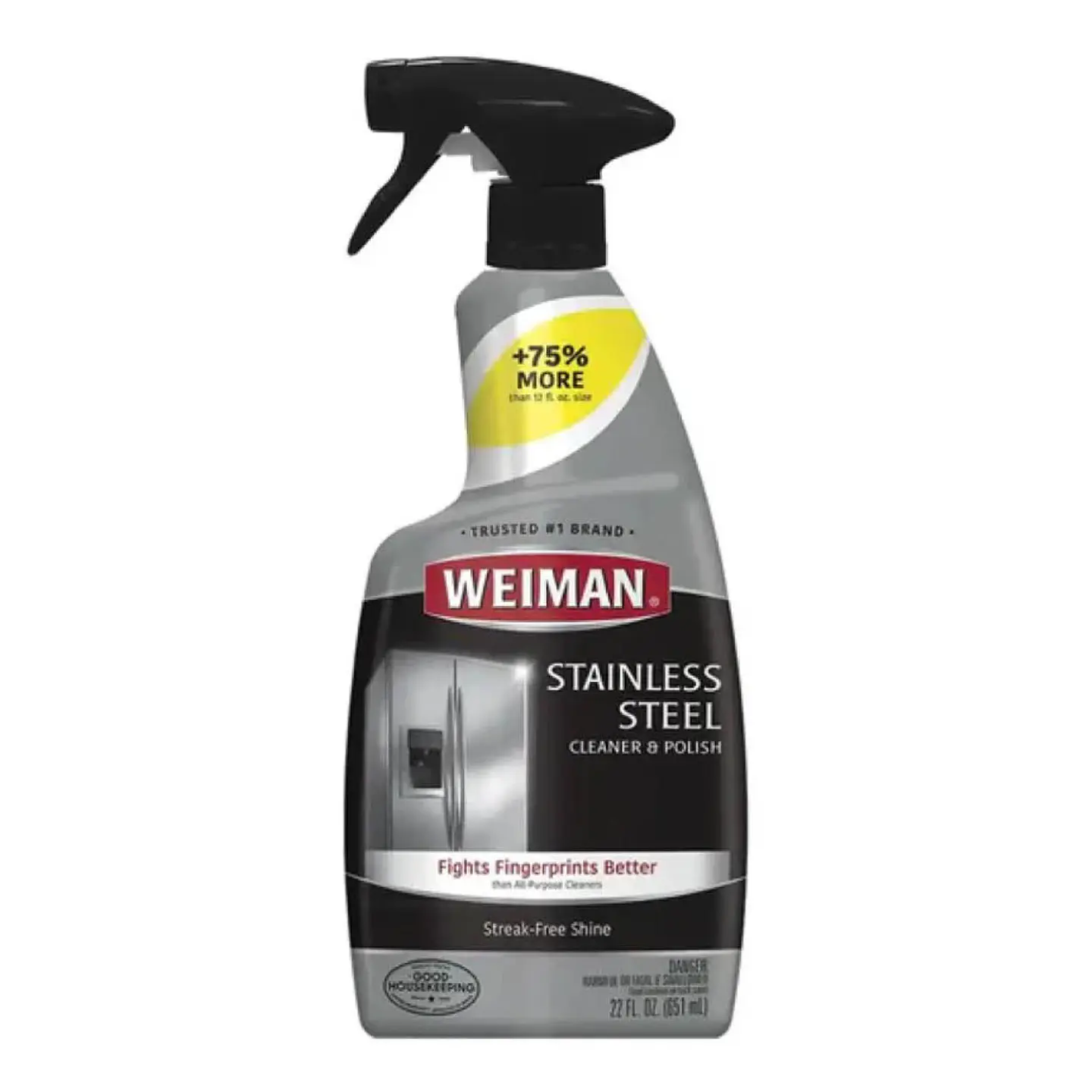 Limpiador y Pulidor acero inoxidable gatillo Weiman 651 ml 1