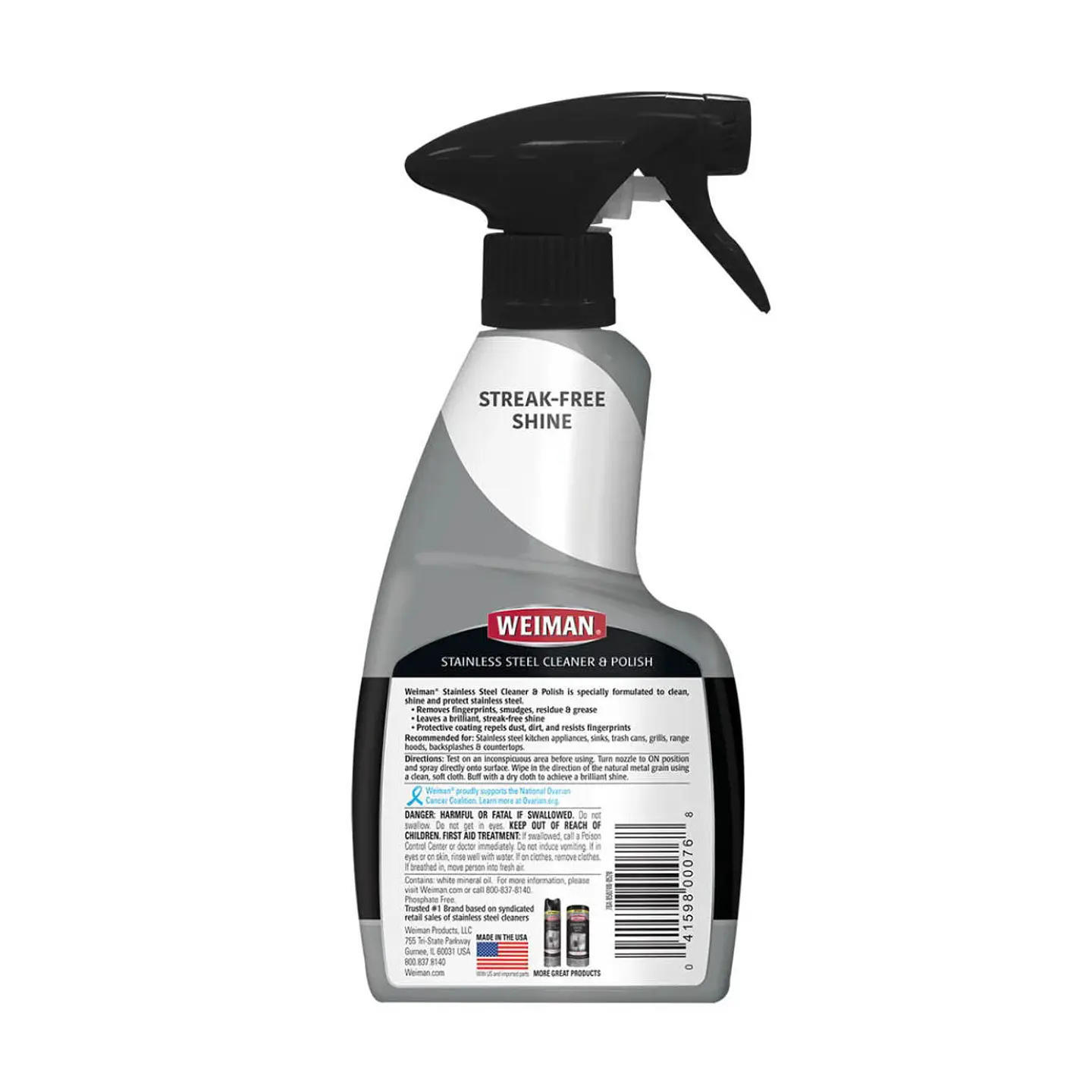 Limpiador y Pulidor acero inoxidable gatillo Weiman 651 ml 2