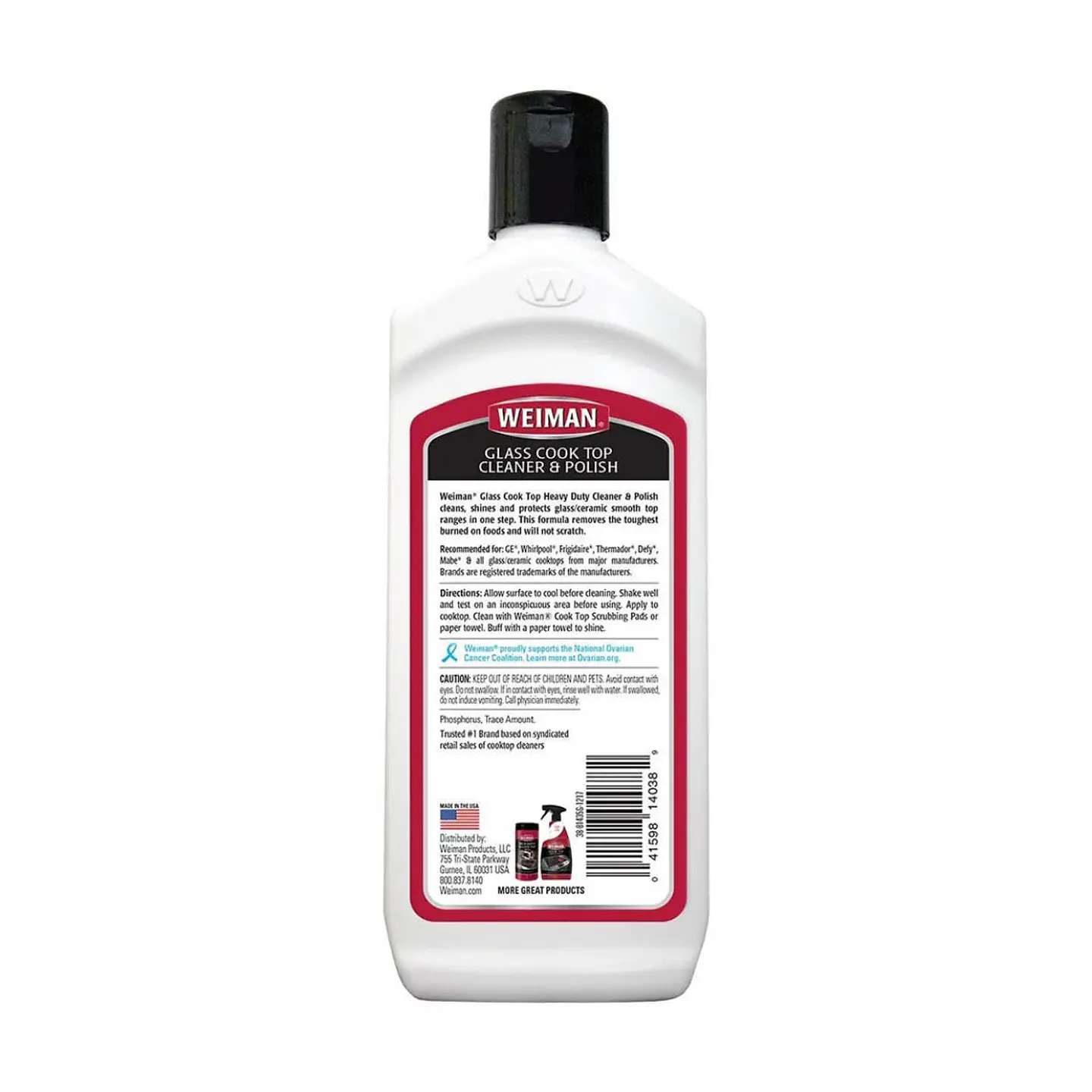 Crema para limpiar y pulir vitrocerámica Weiman 425 ml 2