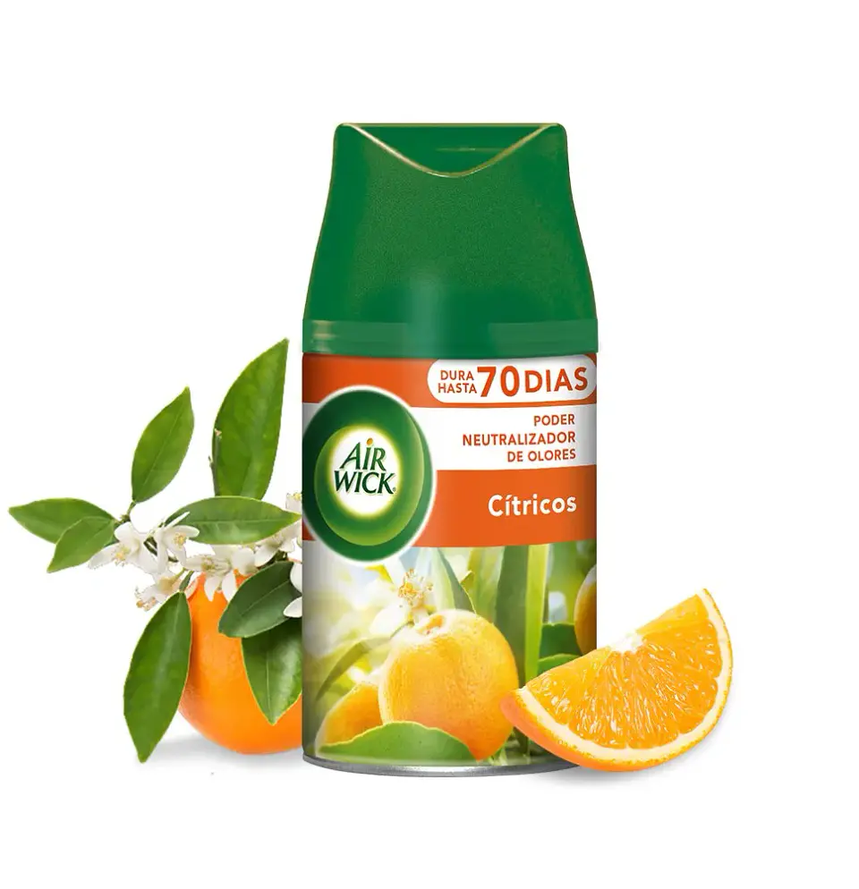 Repuesto desodorante ambiental eléctrico Cítricos Air Wick 250ml 1
