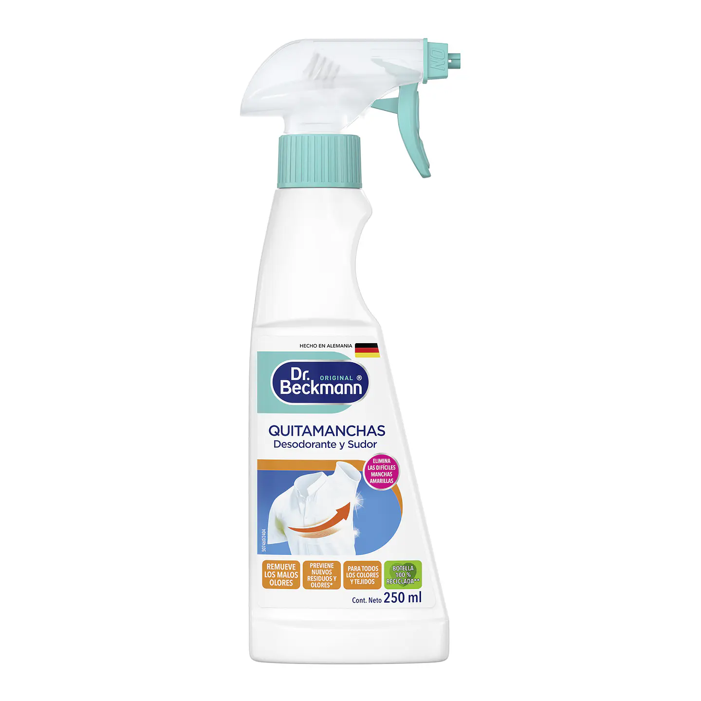 Quitamanchas desodorante y sudor Dr. Beckmann 250ml 1