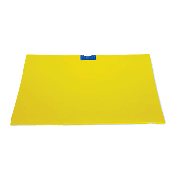 Trapero gamuza amarillo 50 x 60 cm con ojal