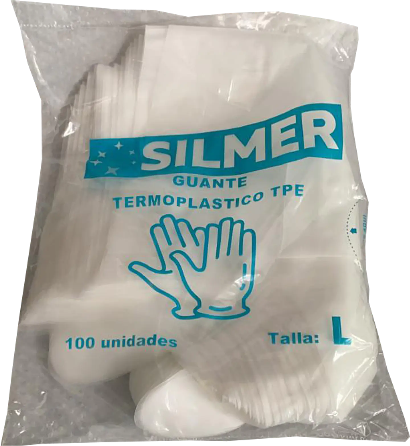 Guante termoplástico TPE (100 unidades) talla L 2