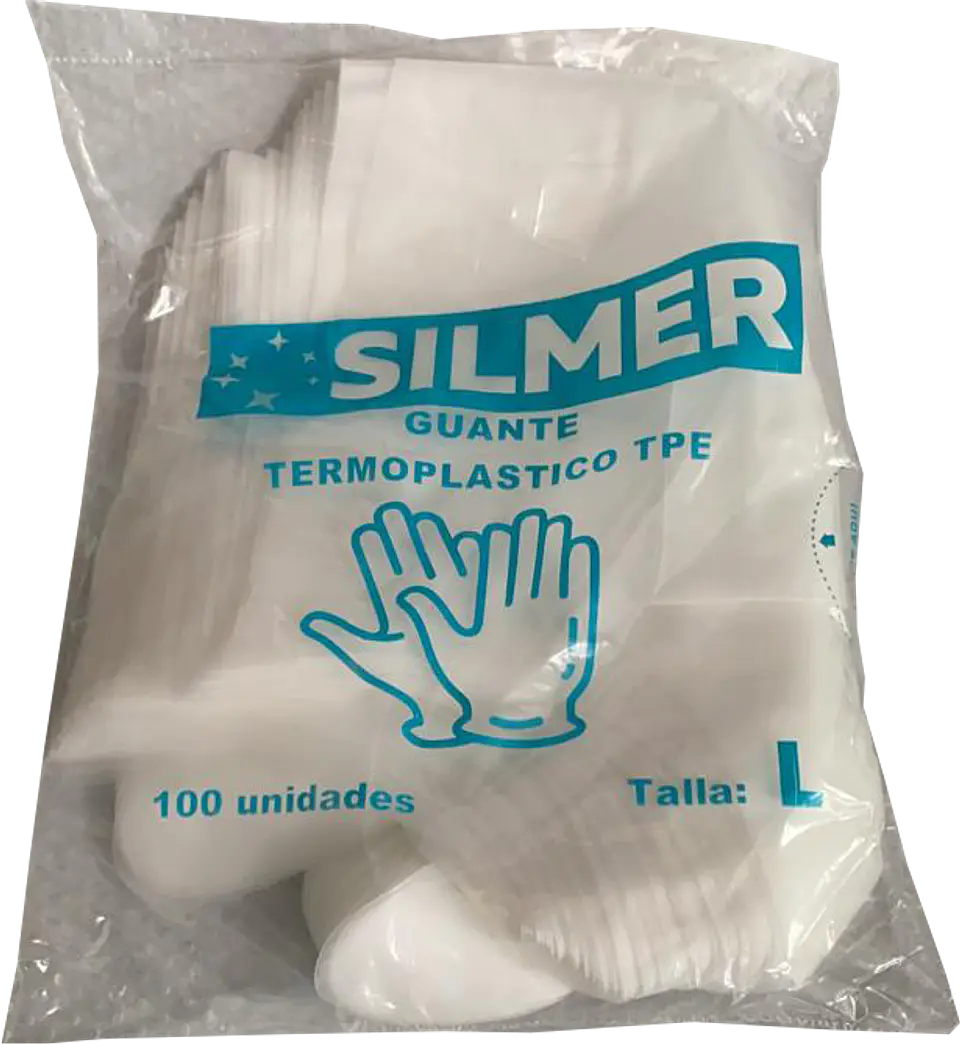 Guante termoplástico TPE (100 unidades) talla L 2