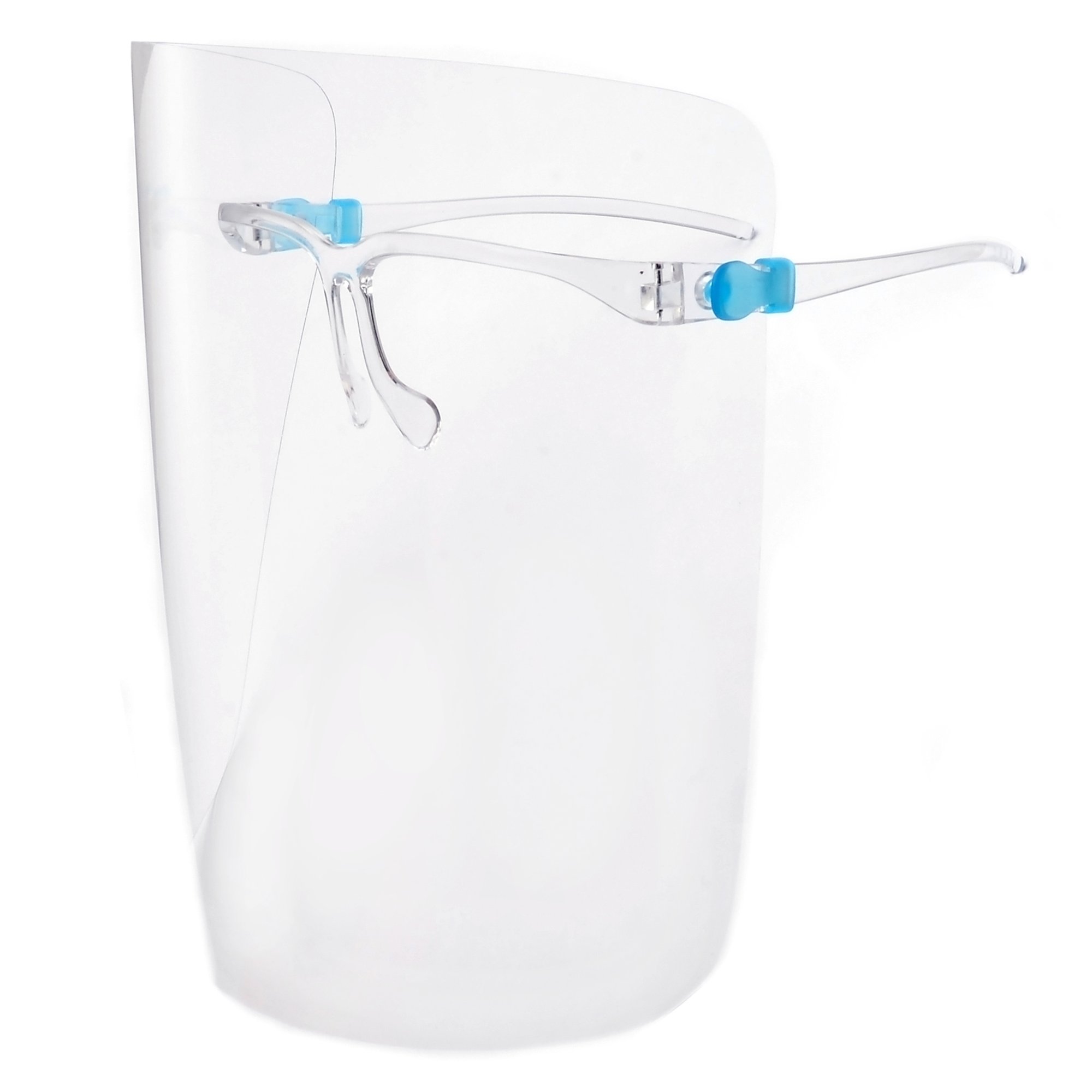 Escudo facial fijación tipo lentes