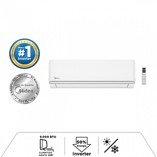Aire Acondicionado 9000 Btu Inverter Marca Midea Modelo Breezeless 