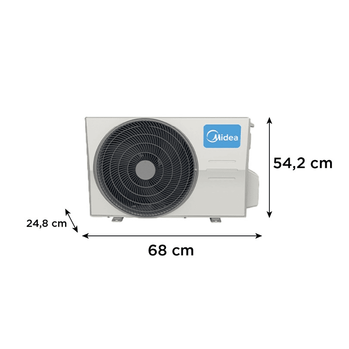 Aire Acondicionado 9000 Btu Inverter Marca Midea Modelo Breezeless  3