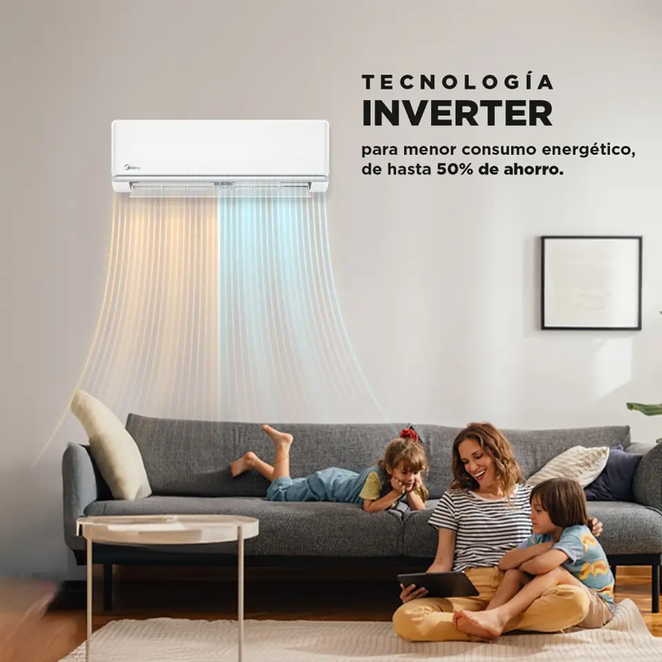 Aire Acondicionado 9000 Btu Inverter Marca Midea Modelo Breezeless  5