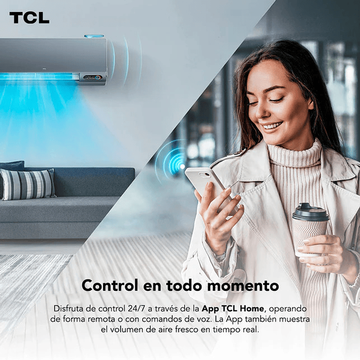 Aire Acondicionado 12000 Btu Inverter Marca TCL Modelo FreshIN  4