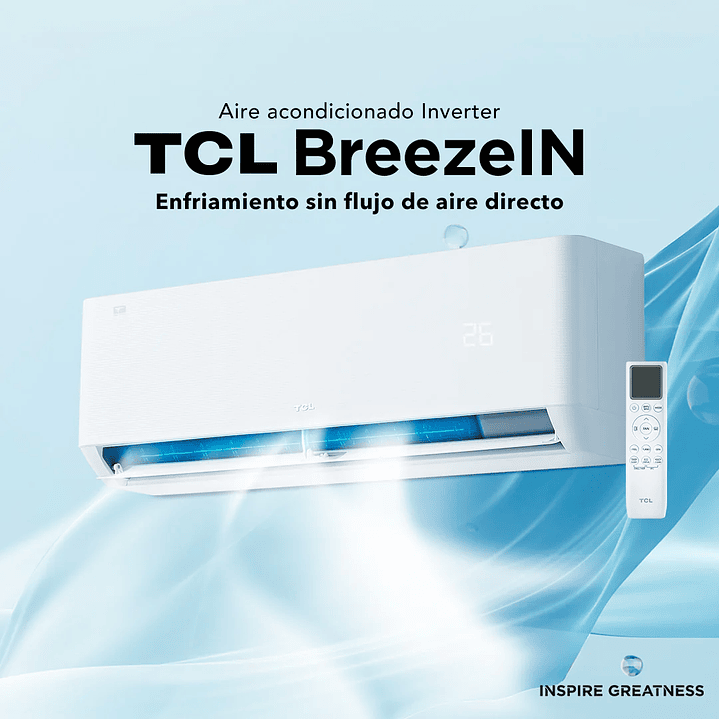 Aire Acondicionado 9000 Btu Inverter Marca TCL Modelo BreezIN 2
