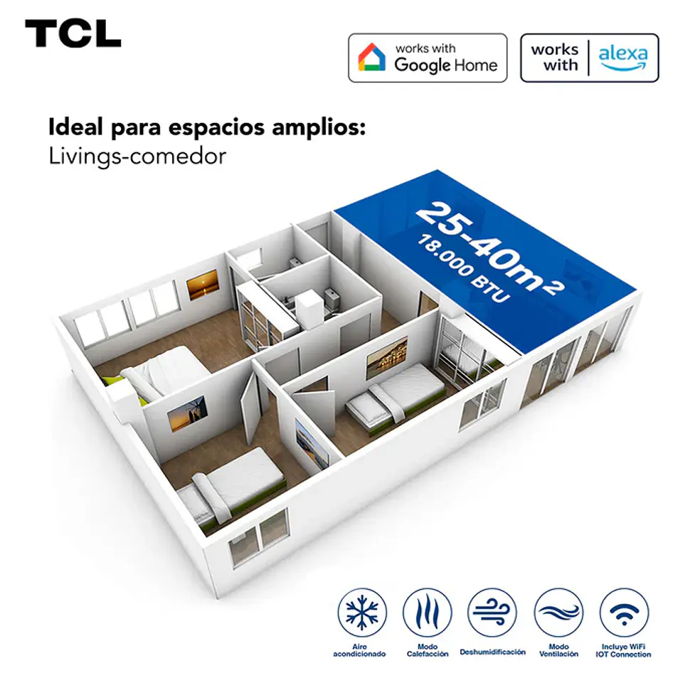 Aire Acondicionado Tcl 18000 Btu BreezIN 3
