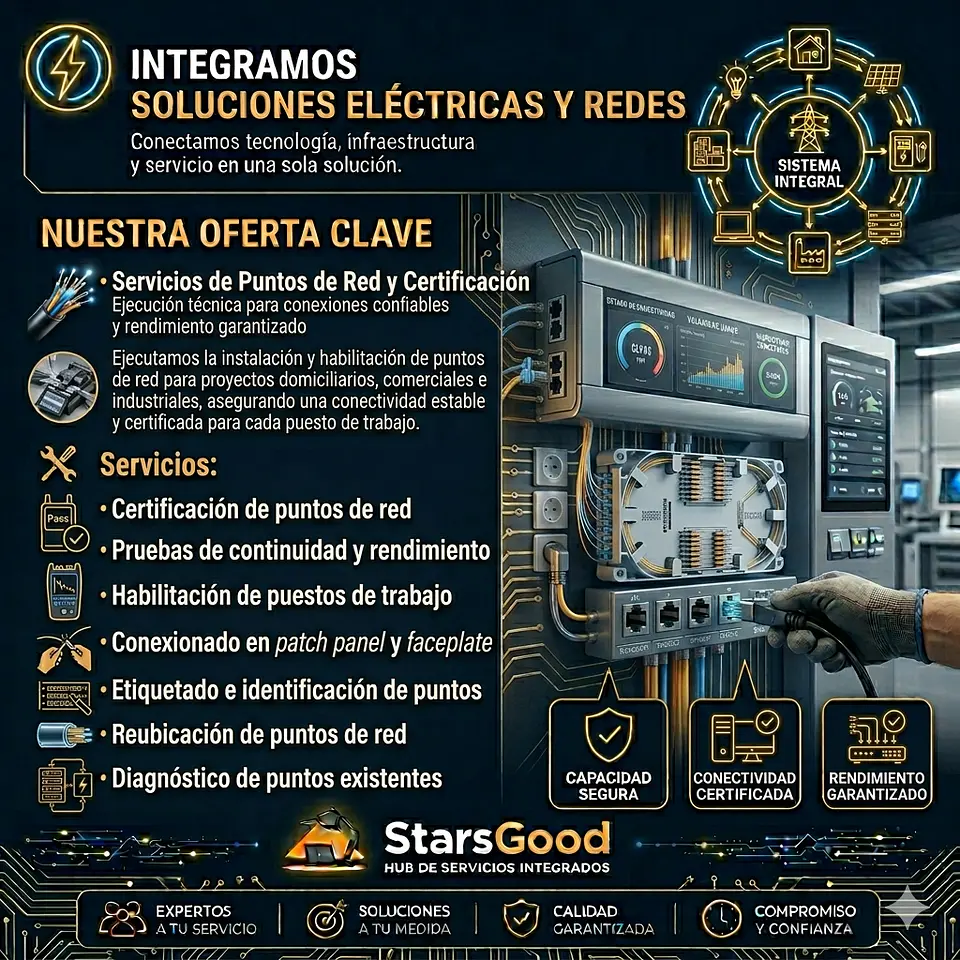 Servicios de Puntos de Red y Certificación  1