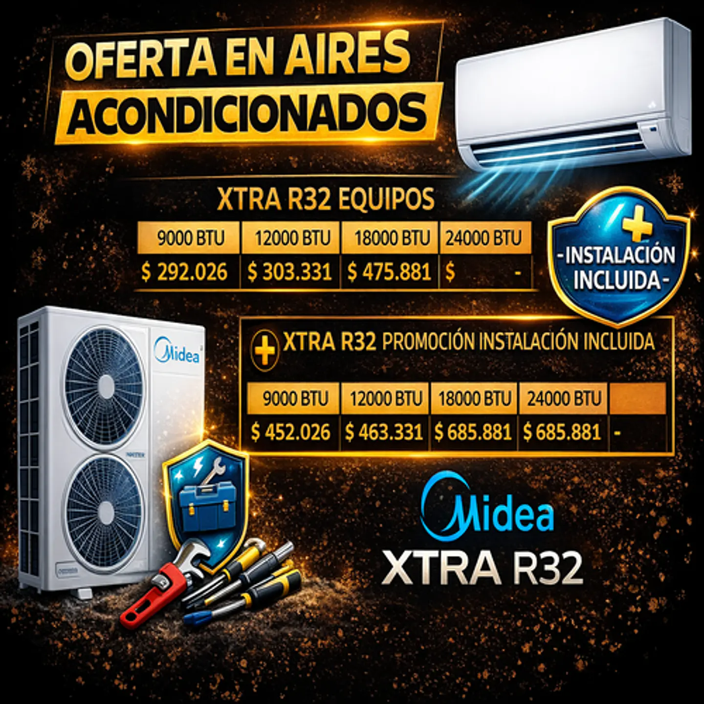 Equipo de Aire Acondicionado Midea 1
