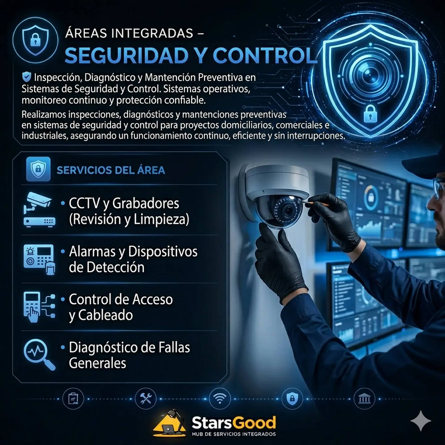 Inspección, Diagnóstico y Mantención Preventiva en Sistemas de Seguridad y Control 1