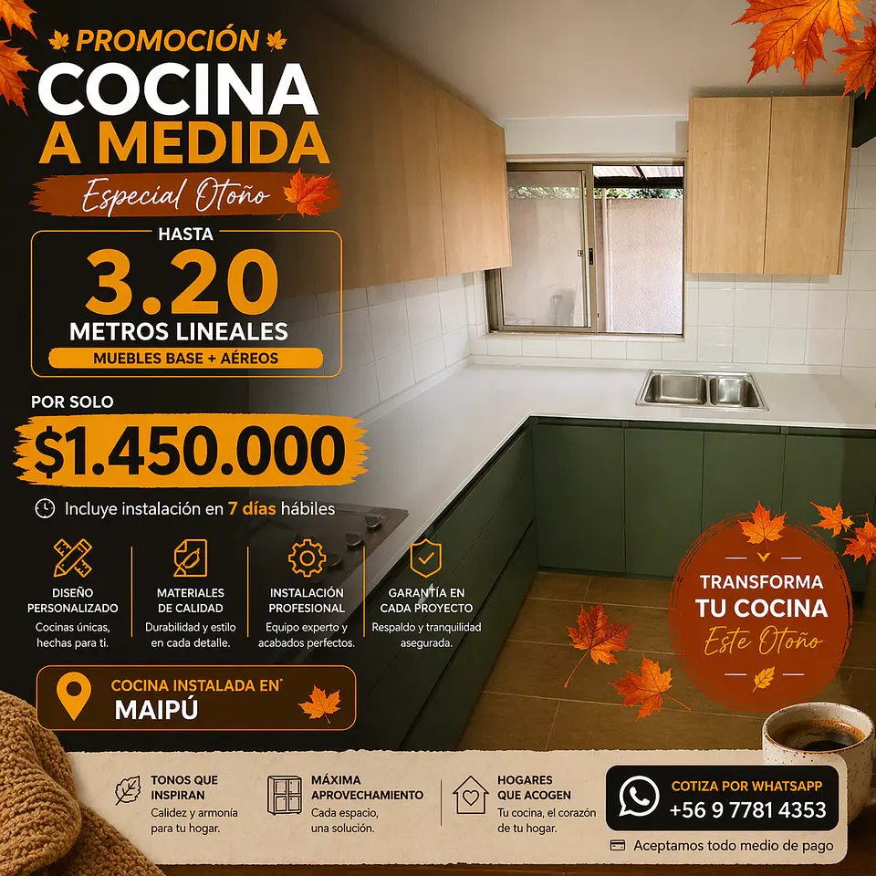 Cocinas a Medida | Promoción Otoño 🍂 4