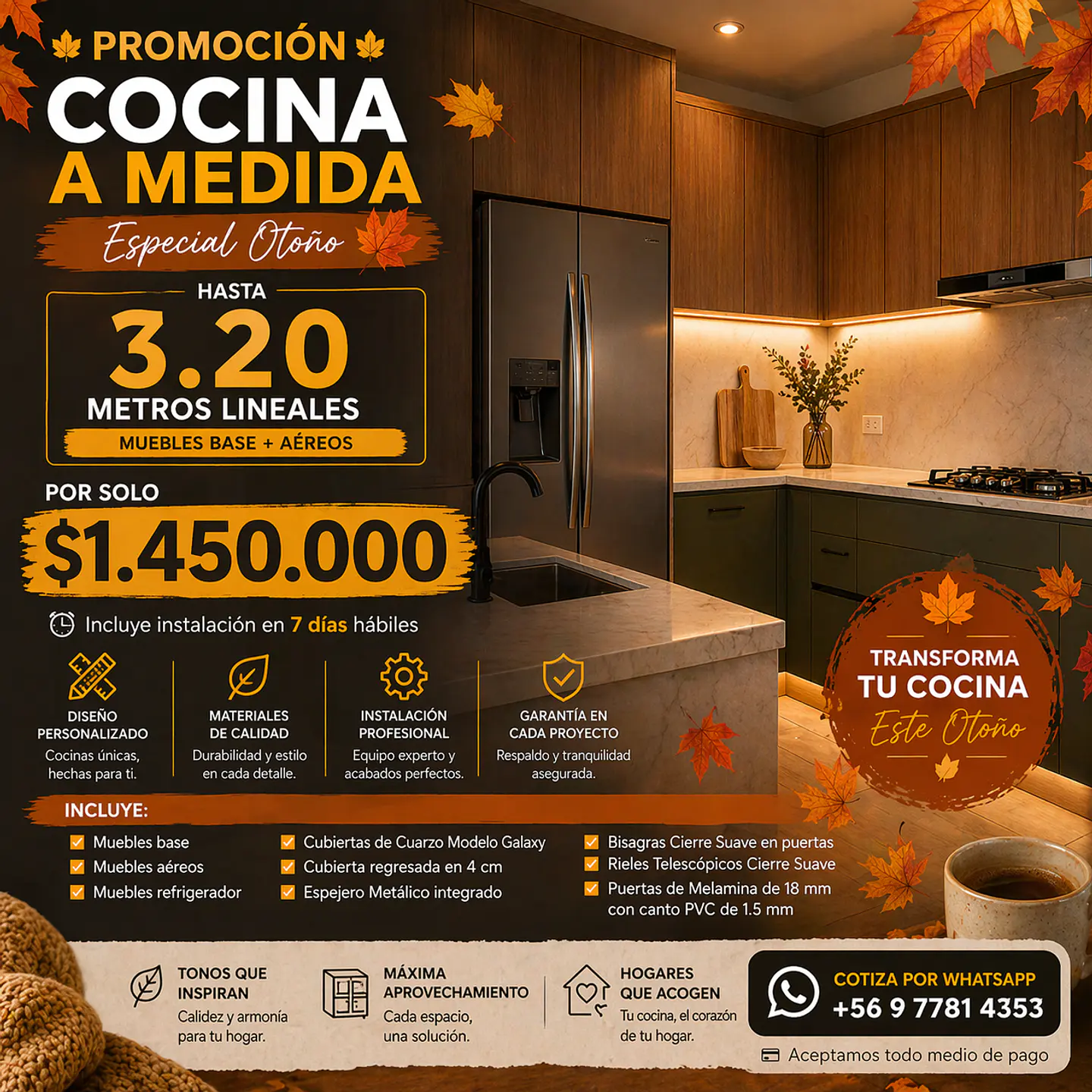 Cocinas a Medida | Promoción Otoño 🍂 2