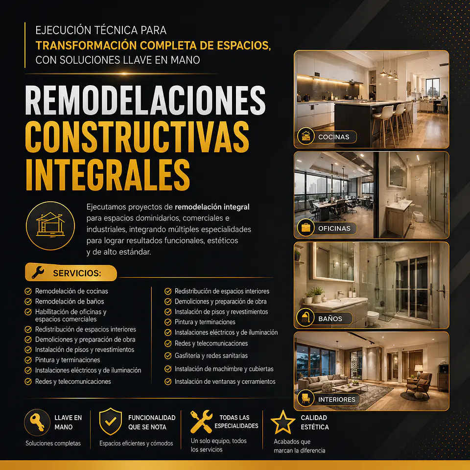 Remodelaciones Constructivas Integrales  1