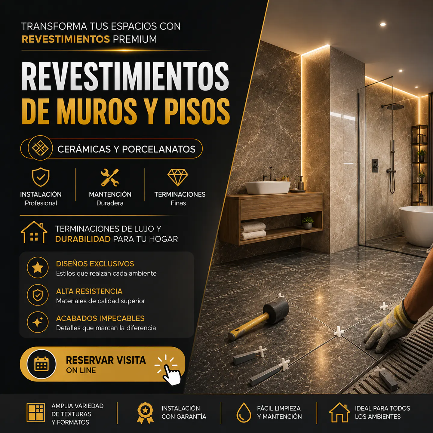 Revestimientos de Muros y Pisos (Cerámicas y Porcelanatos) 1