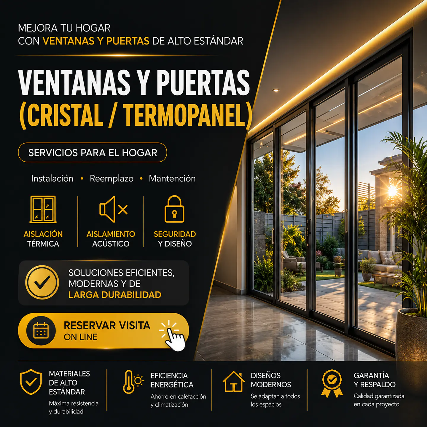 Ventanas y Puertas (Cristal / Termopanel) 1