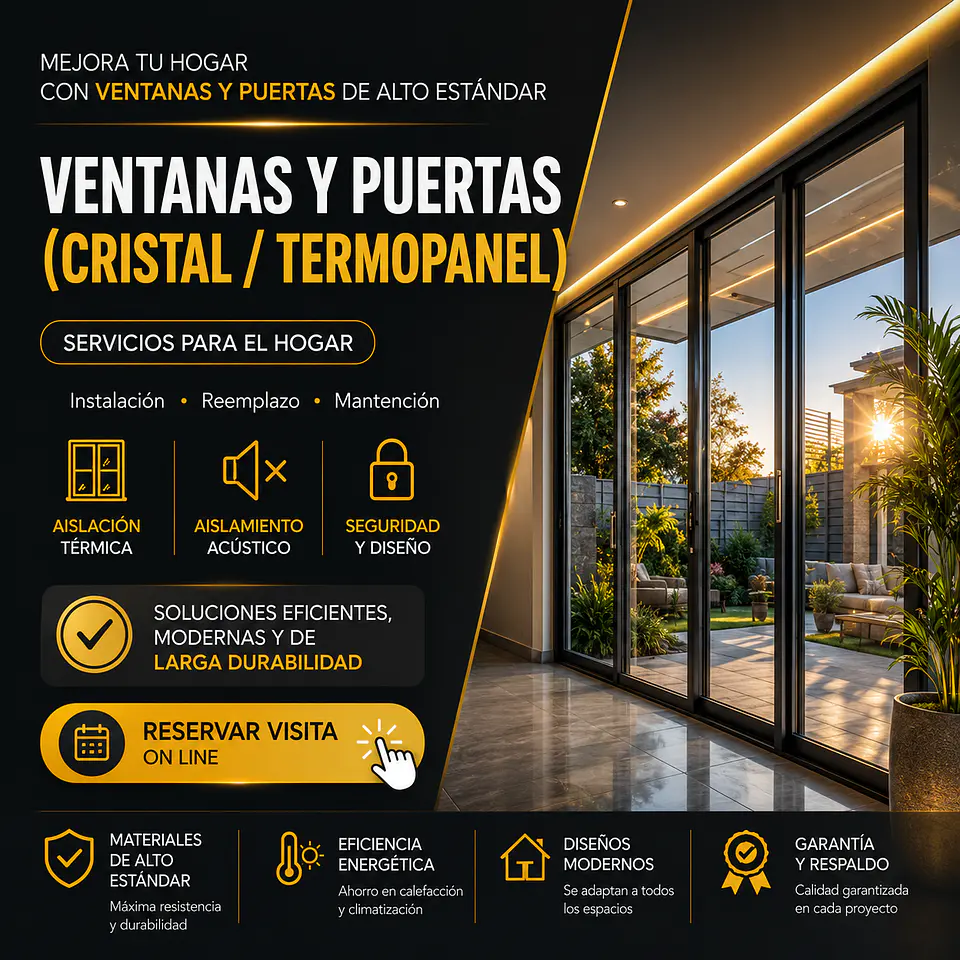 Ventanas y Puertas (Cristal / Termopanel) 1