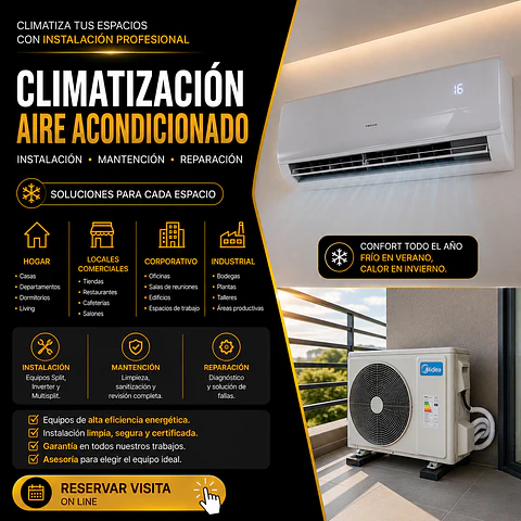 Instalacion de equipos de aire acondicionado 
