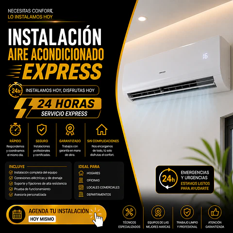 Instalación Express de Aire Acondicionado