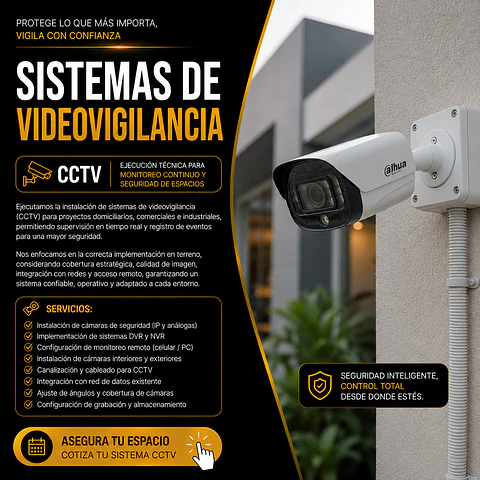 Instalación de Sistemas de Videovigilancia CCTV