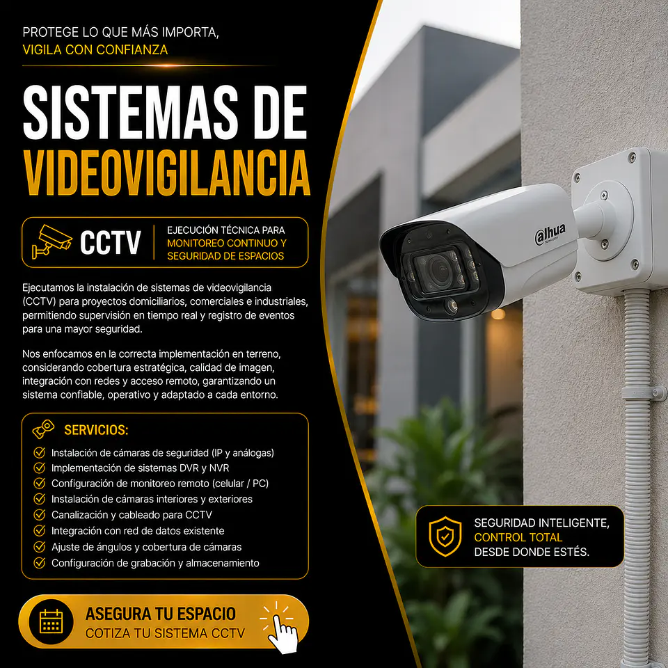 Instalación de Sistemas de Videovigilancia CCTV 1