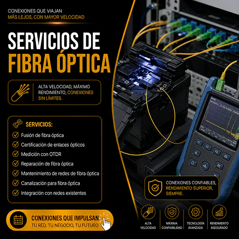 Instalación de Fibra Óptica y Conectividad