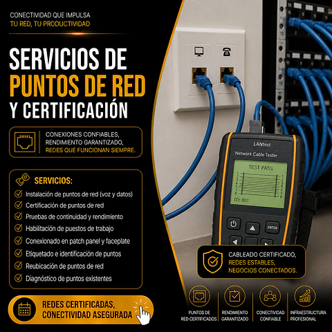 Servicios de Puntos de Red y Certificación 