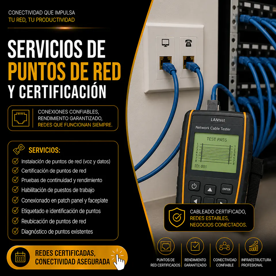 Servicios de Puntos de Red y Certificación  1