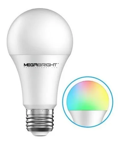 Ampolleta Led Smart Inteligente MEGABRIGHT A60 Control Por App