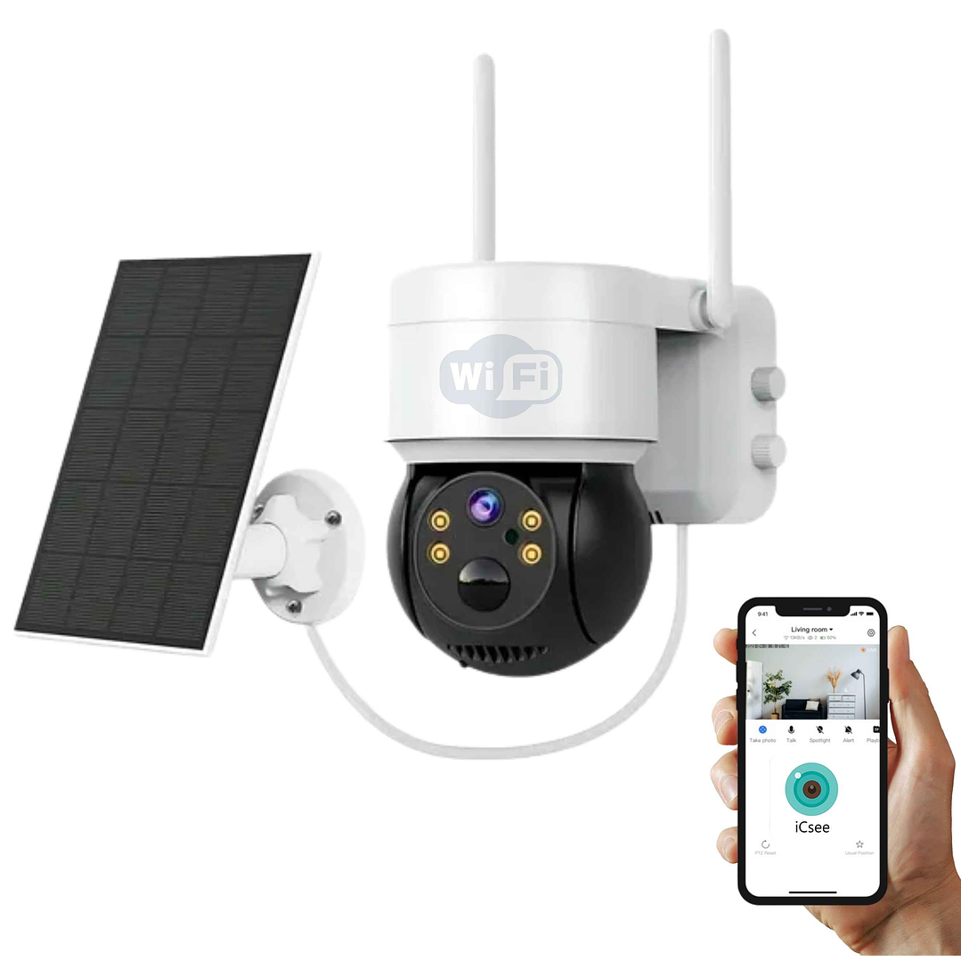 CAMARA WIFI SOLAR EXTERIOR CON MOVIMIENTO 1