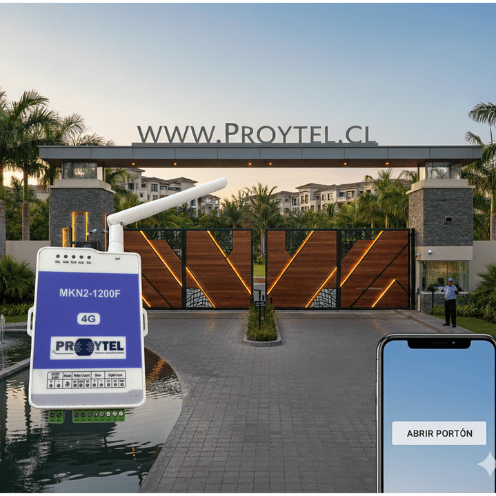 KIT ABRE PORTÓN MKN2 1200 USUARIOS 4G - ENVIO GRATIS 2