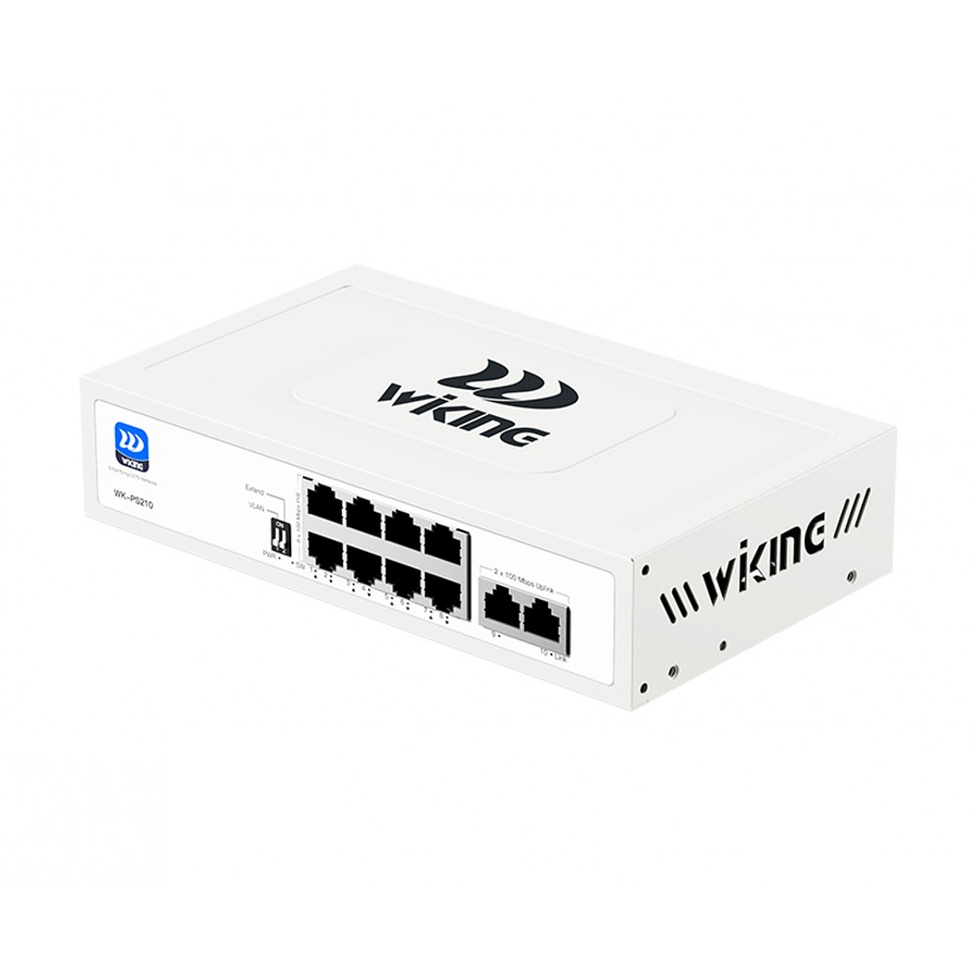SWITCH 8FE POE + (76W) 250Mts + 2FE NO ADMINISTRABLE WK-PS210 WIKING 1