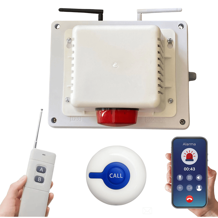 Botón de Pánico SOS con control y Notificación de emergencia 2