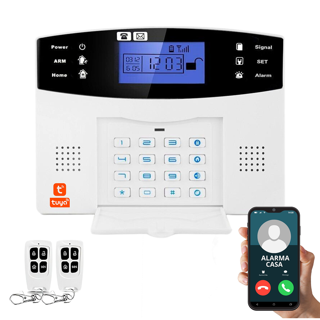 KIT 1 ALARMA 4G /WIFI + 10 SENSORES MAGNETICOS - ENVIA ALERTAS DE ACTIVACION - APP TUYASMART 1